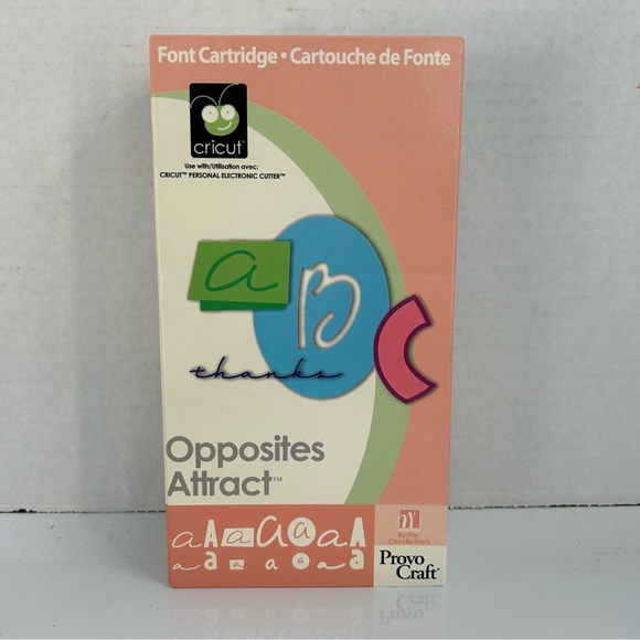 Cricut Other - Cricut OPPOSITES ATTRACT font